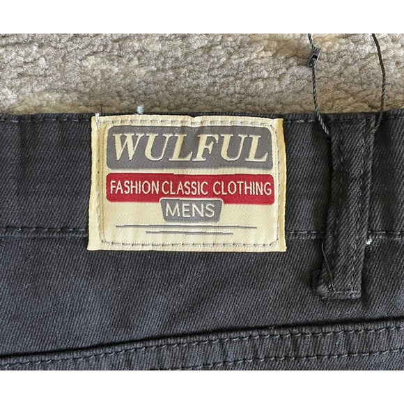 Wulful Mens Size 42 Jeans Black Denim Pants NWT M9 - Picture 10 of 10